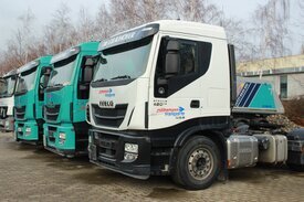 Hier ein kleiner Teil unserer Flotte - IVECO Fahrzeuge 